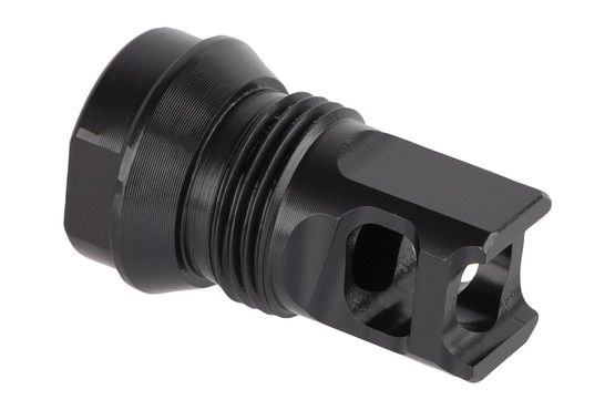 Breek Arms 2BO-S 30 cal 5/8x24 Short Single Port Muzzle Brake is heat treated for durability.